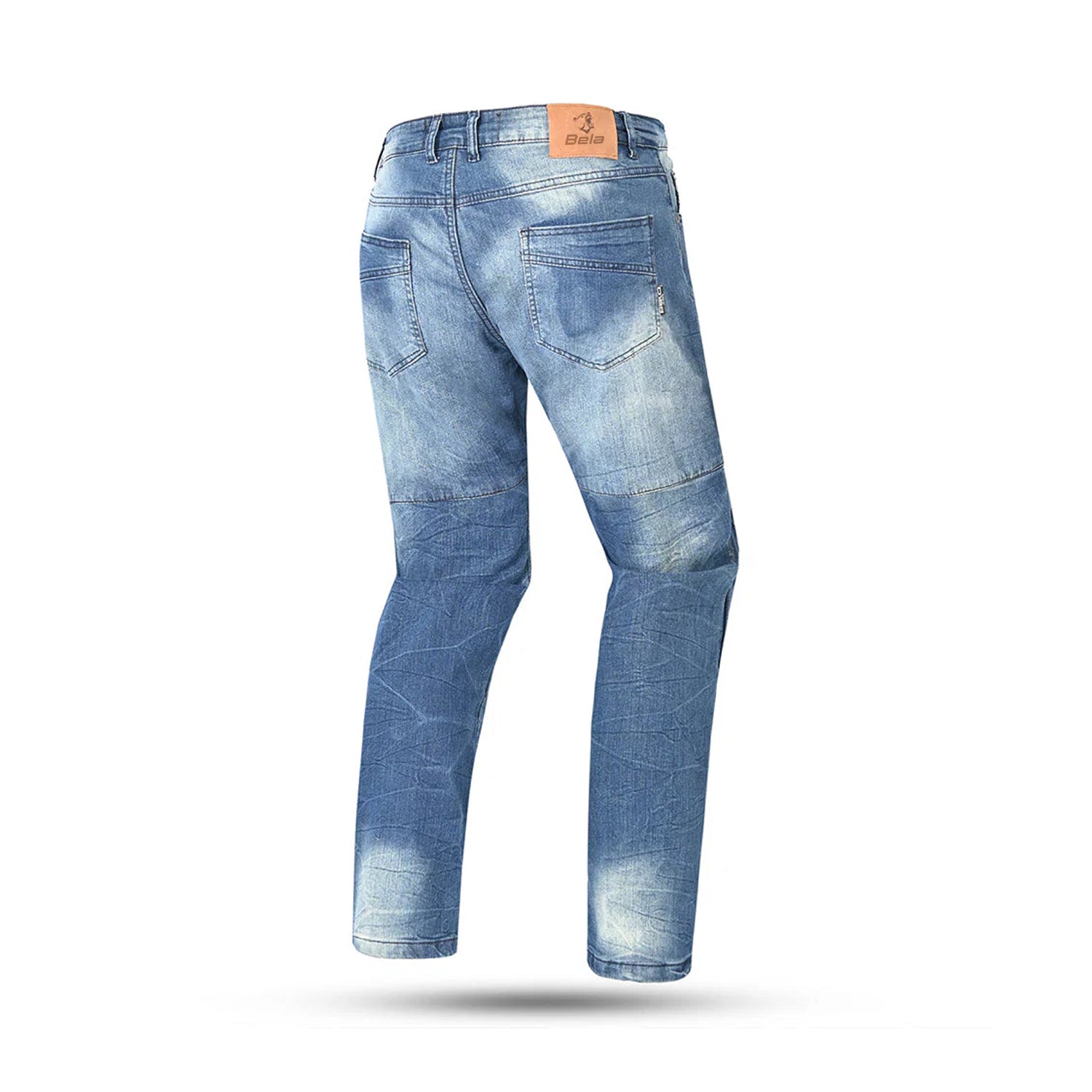 BELA PISTON Denim Jeans Moto Homem Calcas 32L Escuro Azul Spray – 2 – Maximomoto PT