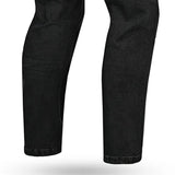 BELA RIO Denim Jeans Moto Homem Calcas Preto 32L