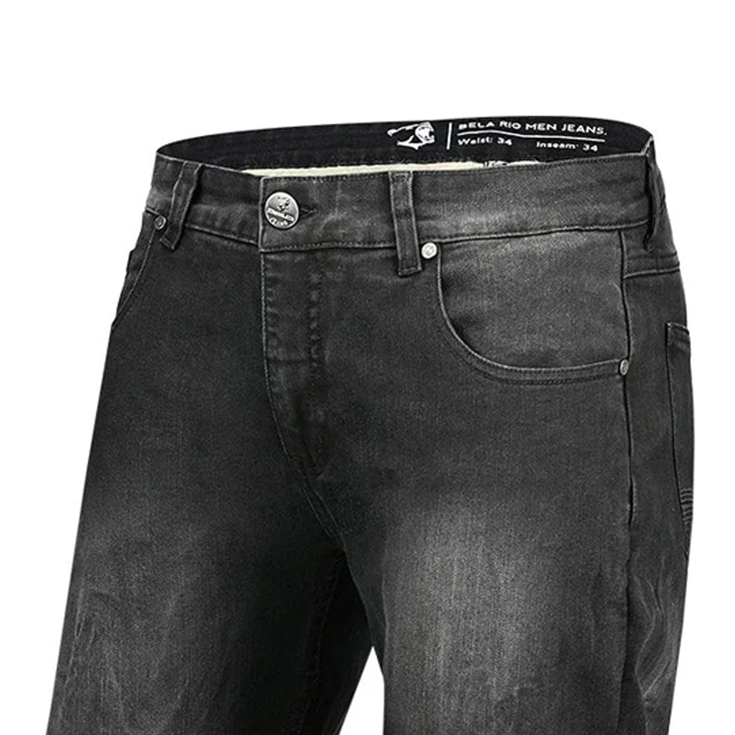 BELA RIO Jeans De Moto 32L Preto Spray – 5 – Maximomoto PT