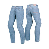 Beautiful Cowboy River Motorcycle Man Pants CE Approved AA Blue Light