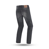 BELA ROCKER Vaqueiro Denim Jeans Moto Homem Calcas Preto 34L