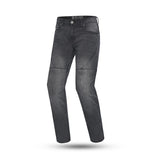 BELA ROCKER Vaqueiro Denim Jeans Moto Homem Calcas Preto 34L