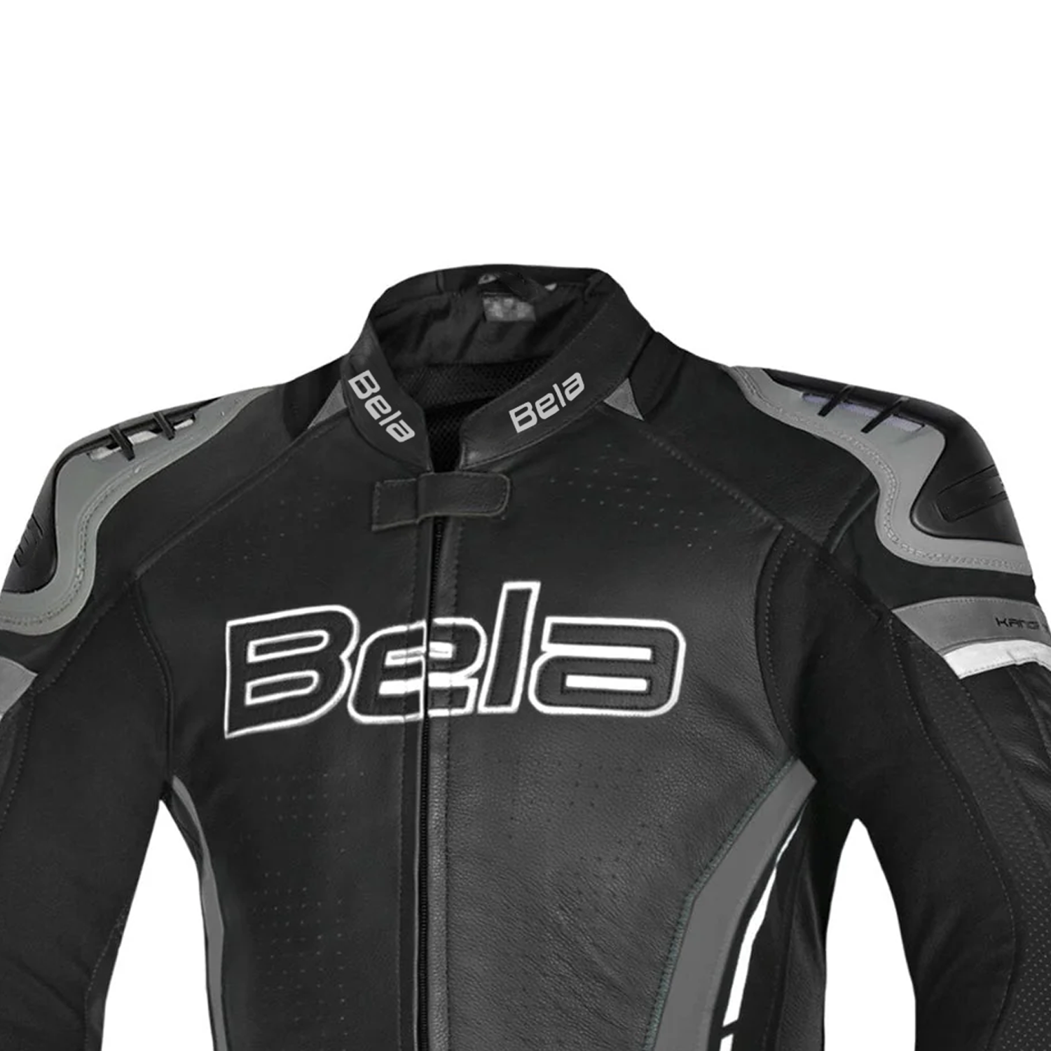 BELA ROCKET Moto Homem Couro Casacos Anthra Preto – 5 – Maximomoto PT