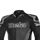 BELA ROCKET Moto Homem Couro Casacos Anthra Preto