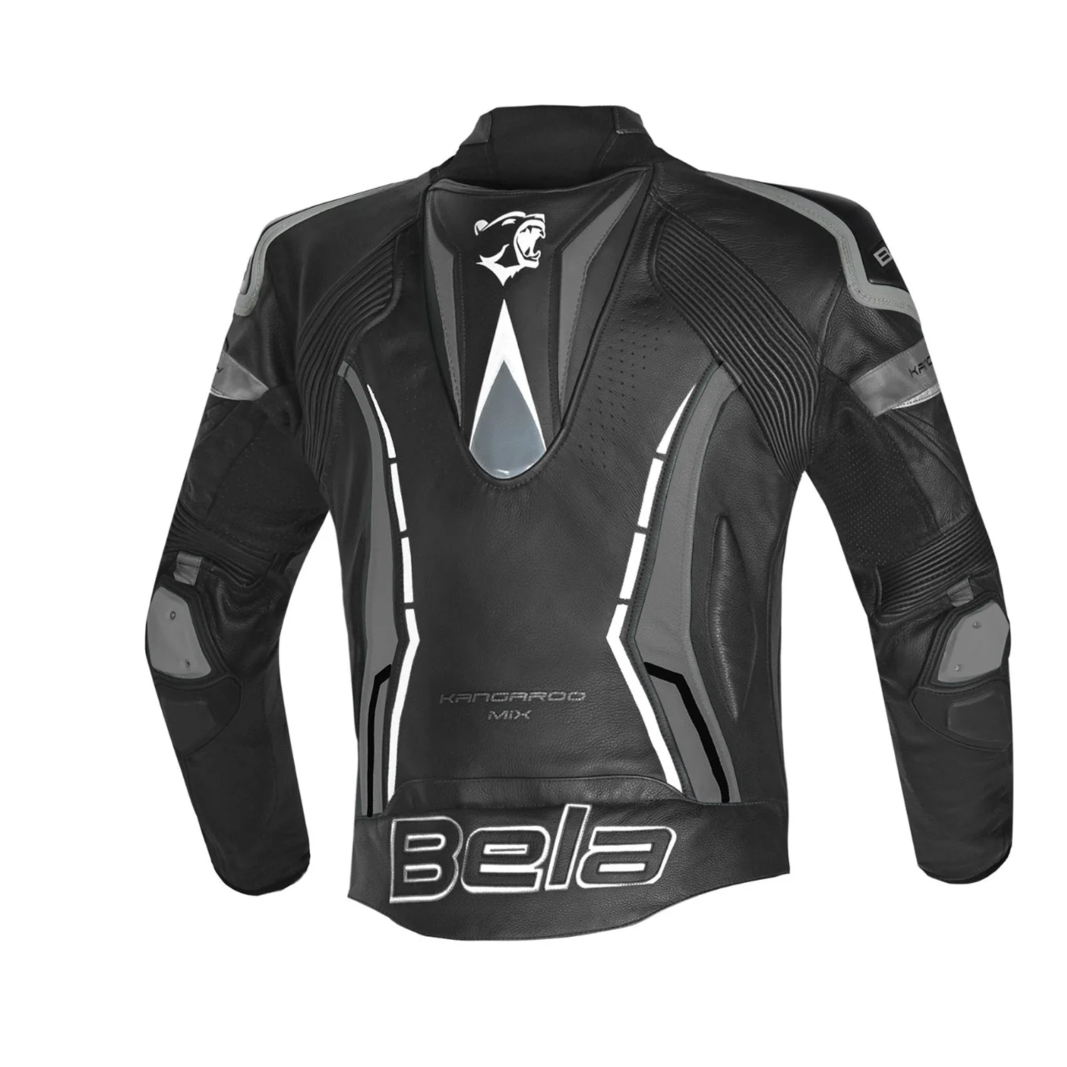 BELA ROCKET Moto Homem Couro Casacos Anthra Preto – 3 – Maximomoto PT
