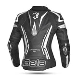 BELA Rocket Women's Leather Motorcycle Jackets Black White