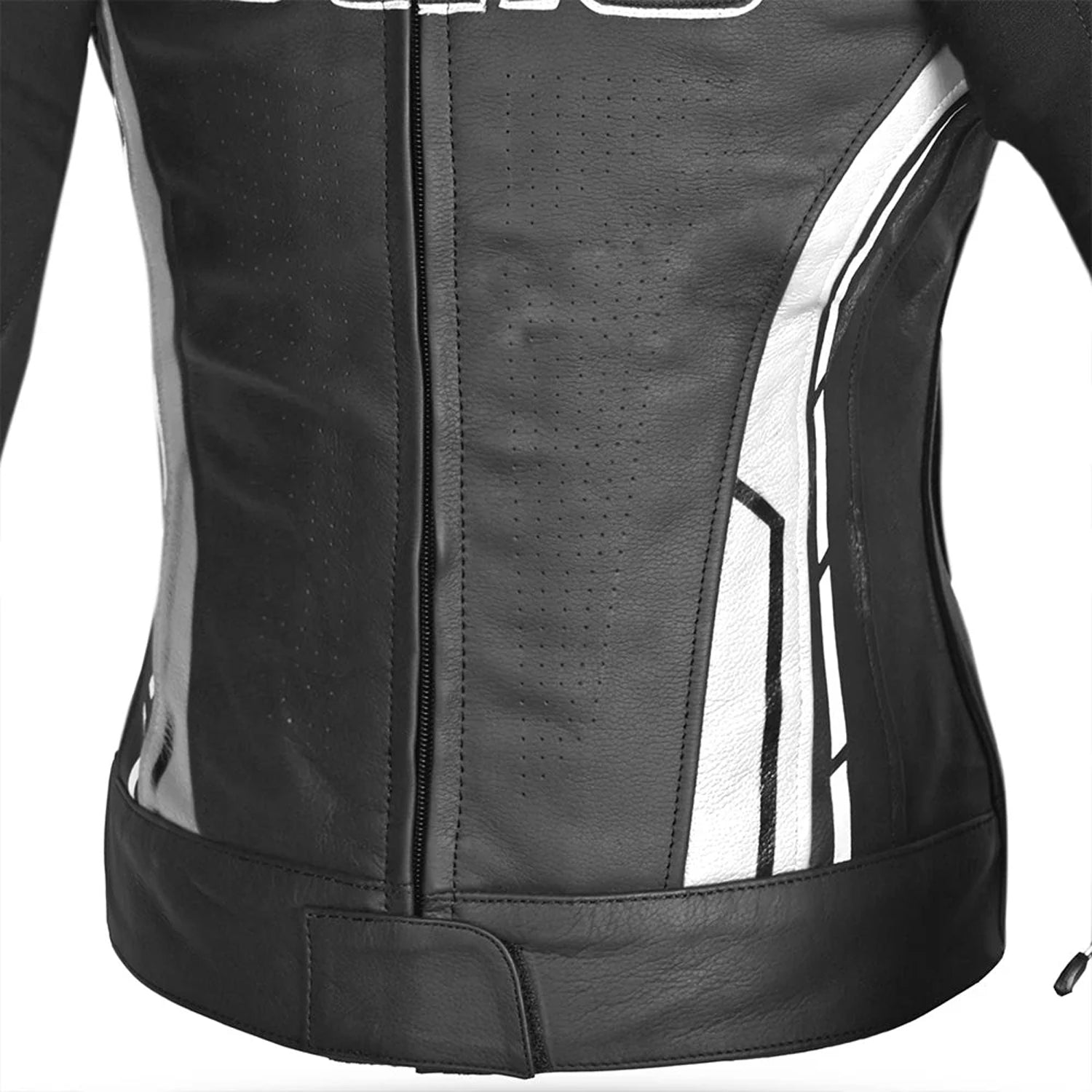BELA Rocket Women's Leather Motorcycle Jackets Black White – 5 – Maximomoto PT