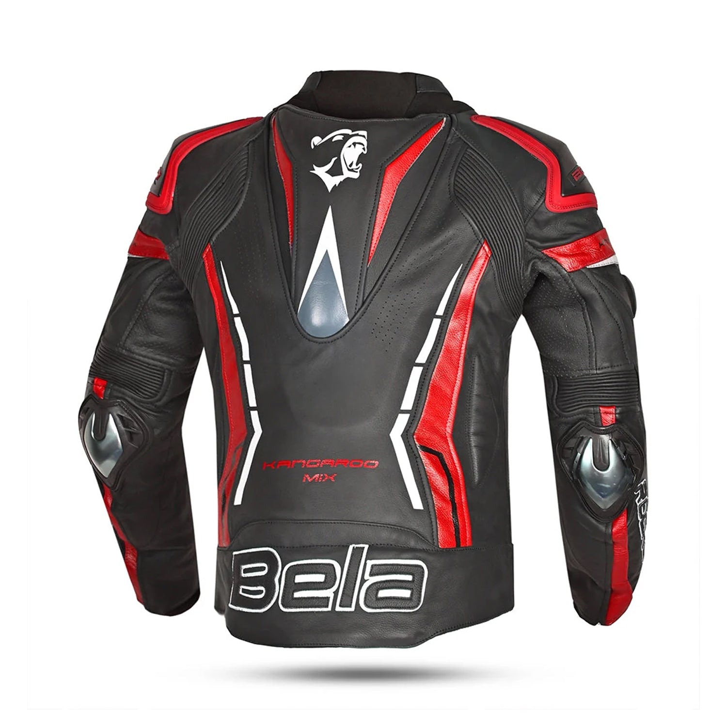 BELA Rocket Men's Motorcycle Leather Jackets Black Red – 2 – Maximomoto PT