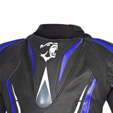 BELA Rocket Men's Motorcycle Leather Jackets Black Blue