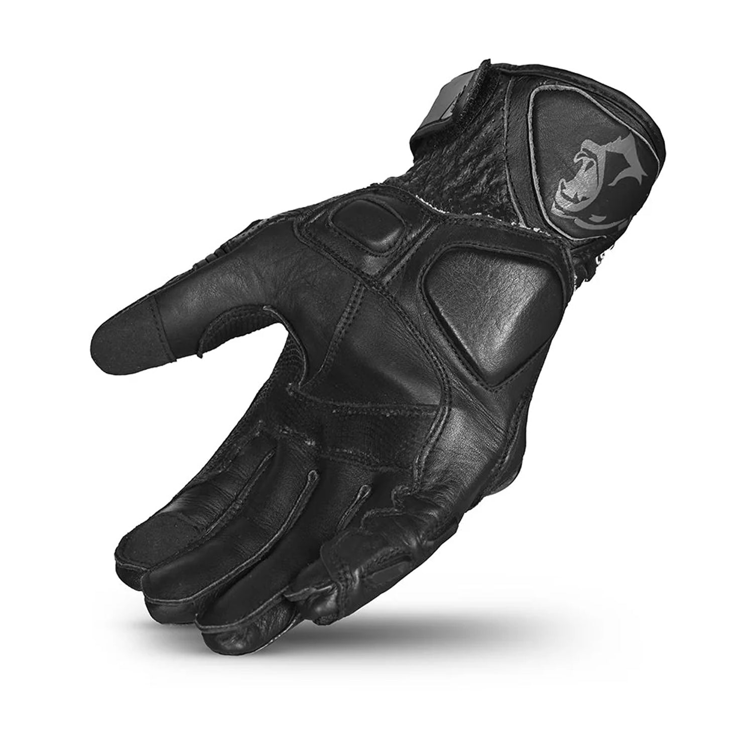 BELA ROCKET Moto Couro Curta Luvas Preto Cinza – 4 – Maximomoto PT