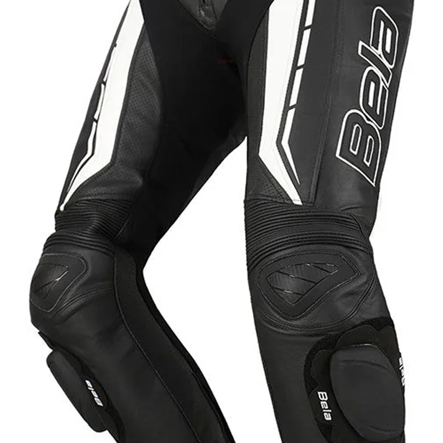 BELA ROCKET Moto Senhora Couro Calcas Preto Branco – 8 – Maximomoto PT