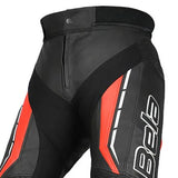 BELA ROCKET Calcas De Moto Couro Homem Preto Vermelho