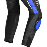 BELA ROCKET Moto Senhora Couro Calcs Preto Azul