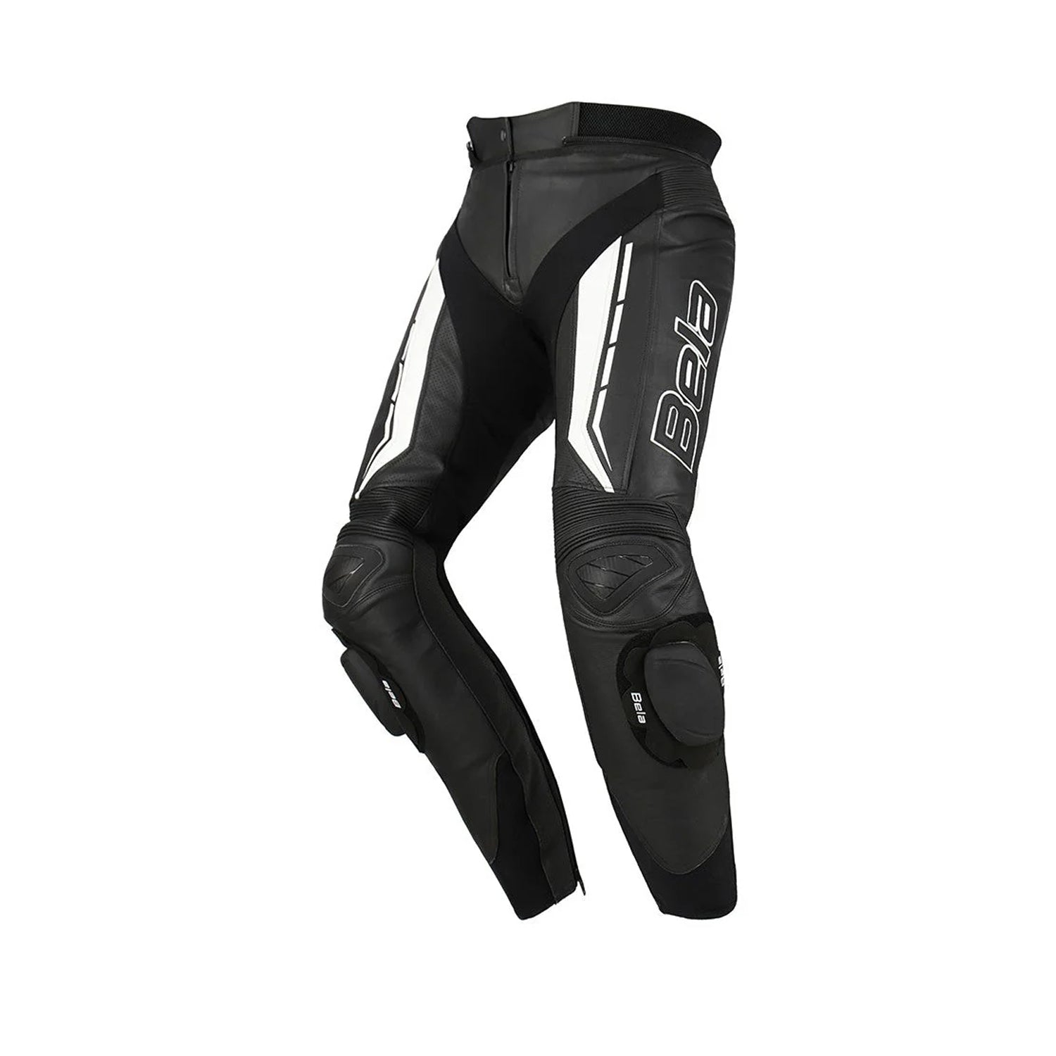 BELA ROCKET Moto Senhora Couro Calcas Preto Branco – 1 – Maximomoto PT