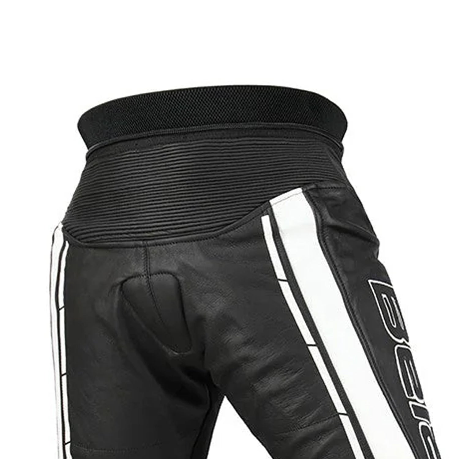 BELA ROCKET Moto Senhora Couro Calcas Preto Branco – 10 – Maximomoto PT