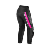 BELA ROCKET Leather Motorcycle Women's Pants Black Pink