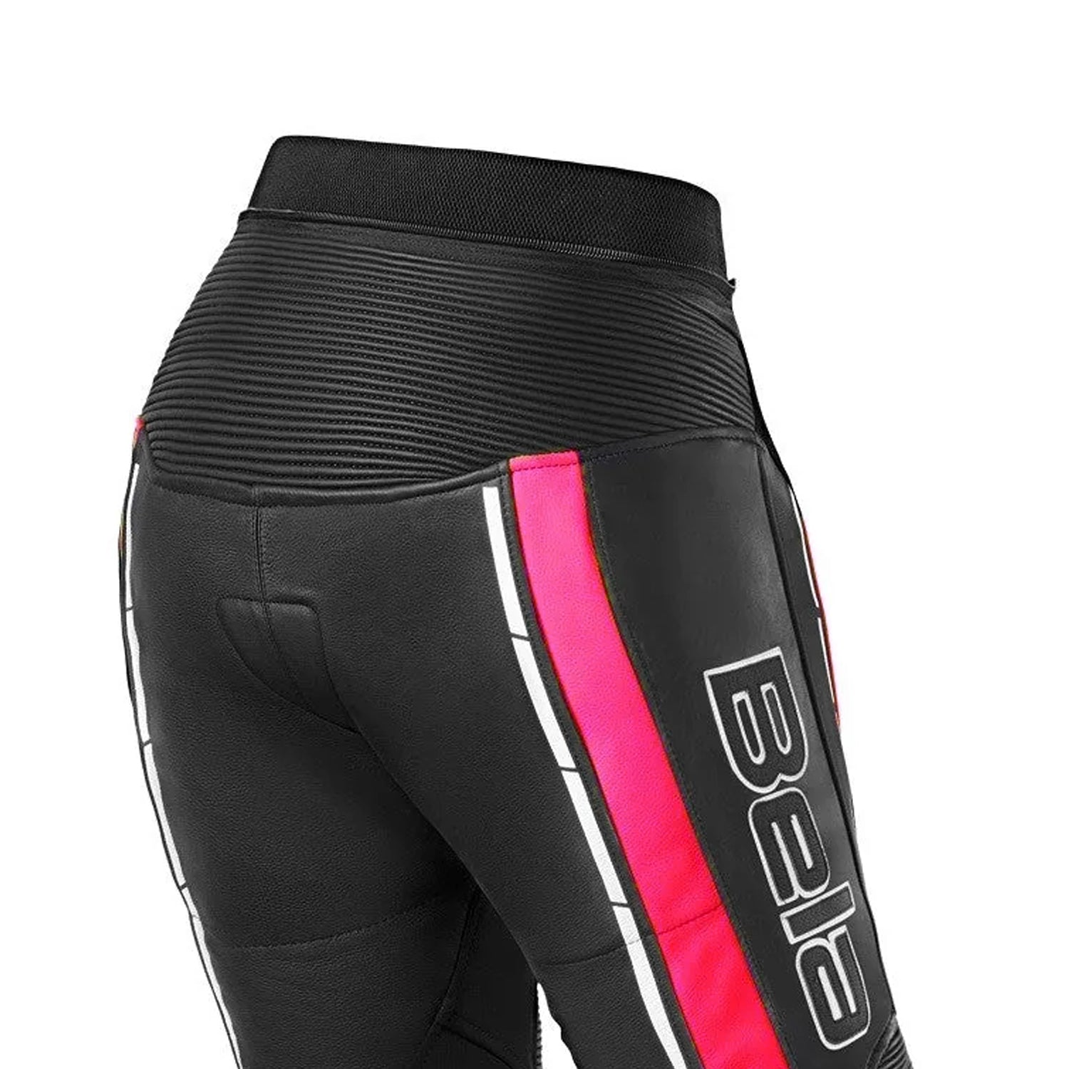 BELA ROCKET Leather Motorcycle Women's Pants Black Pink – 6 – Maximomoto PT