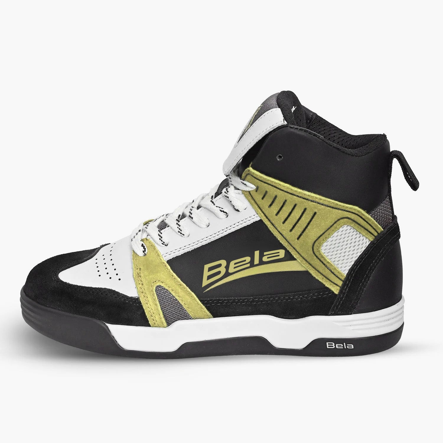 BELA ROVER Urbano Botas De Moto Homem Preto Branco Fluo Amarelo – 3 – Maximomoto PT