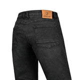 BELA RIO Vaqueiro Denim Jeans Moto Calças Ganga Preto 34L