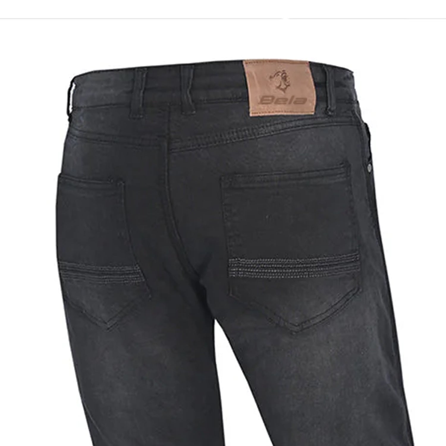 BELA RIO Denim Jeans Moto Senhora Calcas Random Preto – 3 – Maximomoto PT
