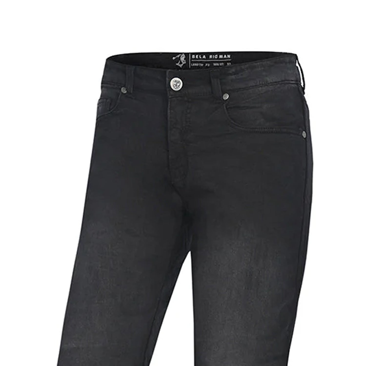 BELA RIO Denim Jeans Moto Senhora Calcas Random Preto – 7 – Maximomoto PT
