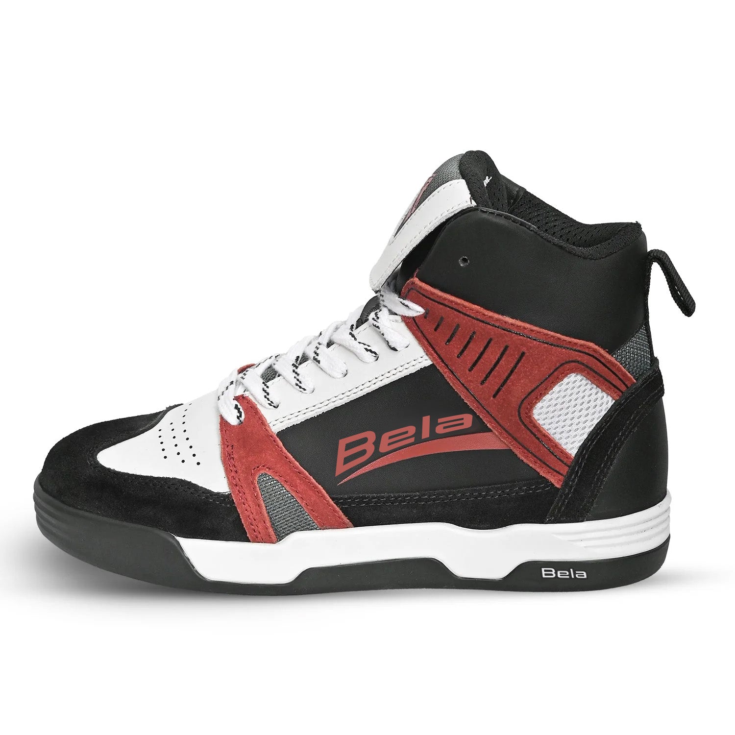 BELA ROVER Moto Urban Botas Preto Branco Vermelho – 3 – Maximomoto PT