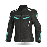 BELA SPRINTER Moto Textil Senhora Casacos Preto Turquoise – Maximomoto PT