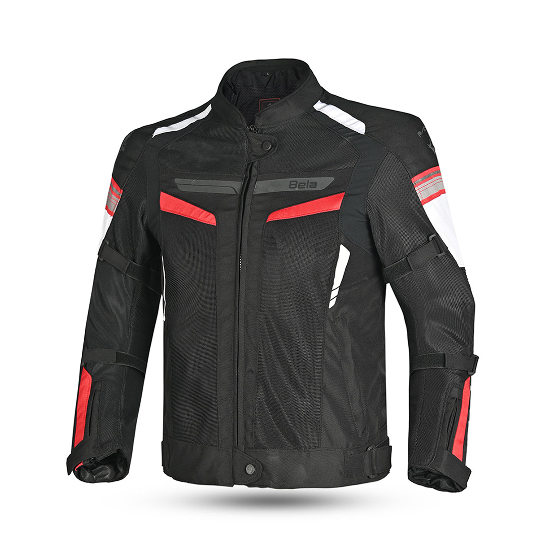 BELA SPRINTER Motorcycle Children's Textile Jackets Black Red – 1 – Maximomoto PT