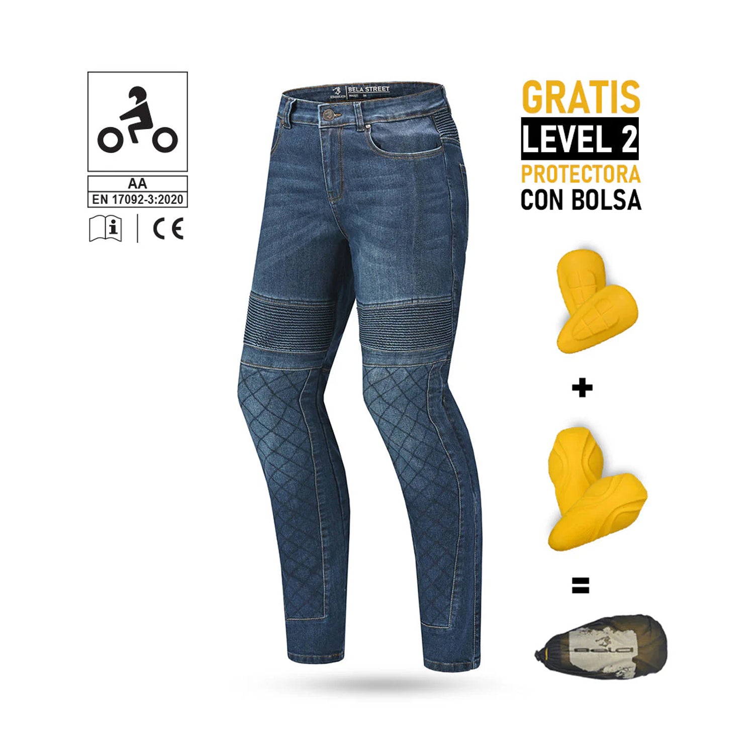 BELA GANGA STREET Moto Calça Senhora Azul – 4 – Maximomoto PT