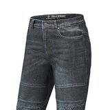 Beautiful women's street-style motorcycle pants in black.