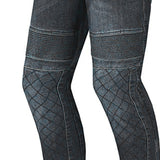 Beautiful women's street-style motorcycle pants in black.