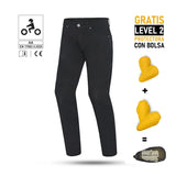 BELA STROKE VAQUEIRO Denim Jeans Moto Homem Calcas Preto 32L
