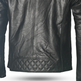 BELA SWISS Moto Homem Couro Moto Casacos Preto