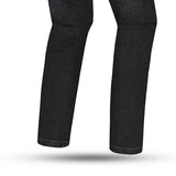 BELA STROKE VAQUERO Denim Moto Pants Black 32L Inseam