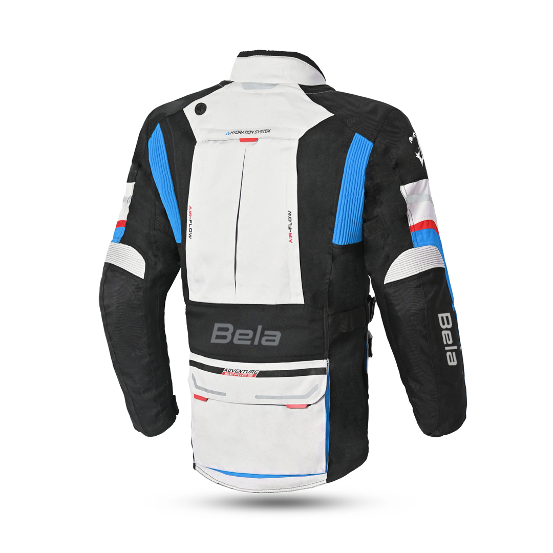 Beautiful Transformer 3 in 1 Motorcycle Jacket Gray Black Blue – 3 – Maximomoto PT
