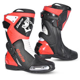 BELA TURBO TRACK Moto Corrida Botas Preto Vermelho