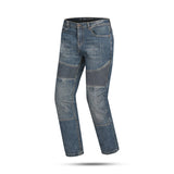BELA URBAN Denim Jeans Moto Senhora Calcas Maroon Tint Brown