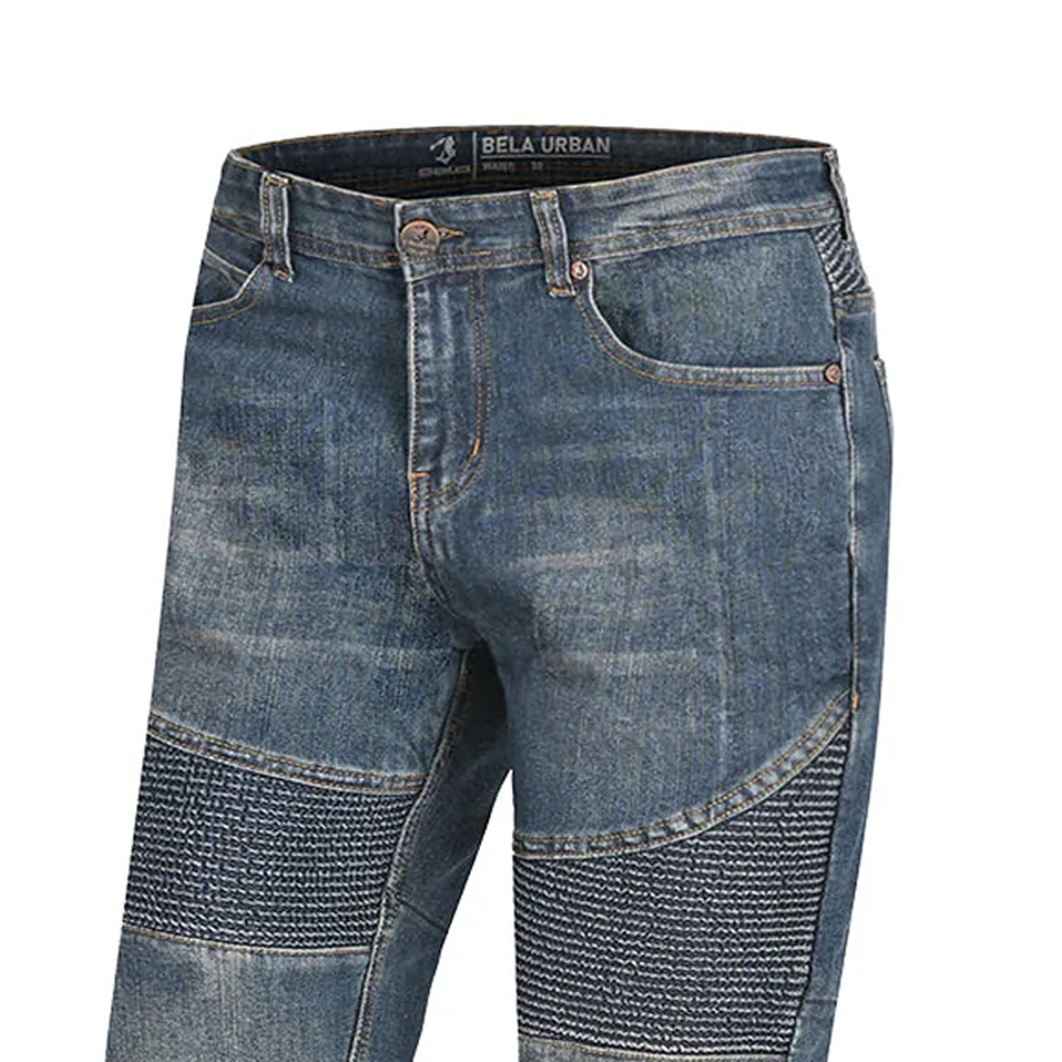 BELA URBAN Denim Jeans Moto Senhora Calcas Maroon Tint Brown – 4 – Maximomoto PT