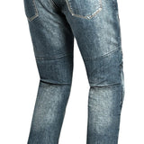 BELA URBAN LADY Jeans De Moto Senhora Azul Khaki Tint