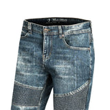 BELA URBAN LADY Jeans De Moto Senhora Azul Khaki Tint