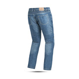 BELA URBAN Denim Jeans Moto Senhora Calcas Azul Con Spray