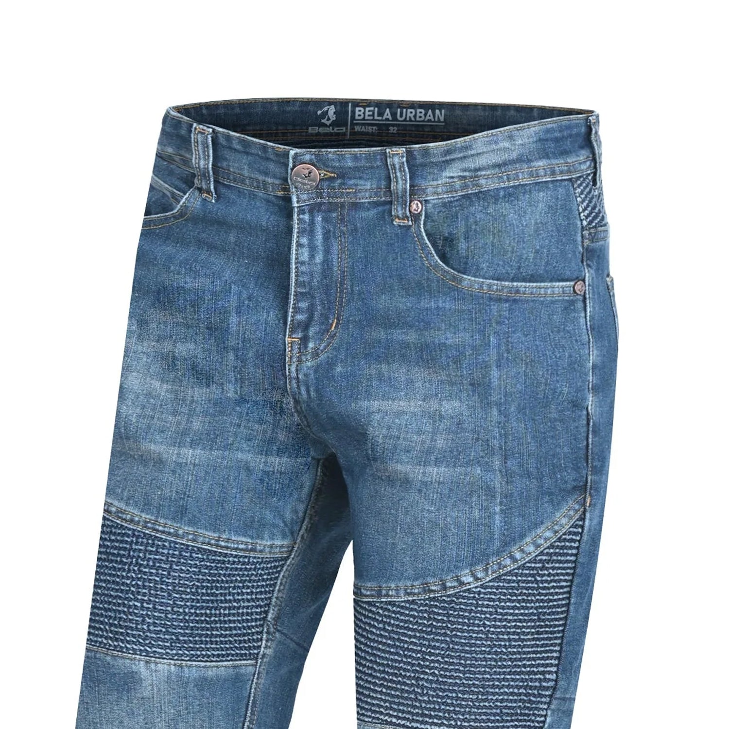 BELA URBAN Denim Jeans Moto Senhora Calcas Azul Con Spray – 3 – Maximomoto PT
