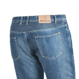 BELA URBAN Denim Jeans Moto Senhora Calcas Azul Con Spray