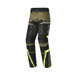 BELA WATSON Motorcycle Textile Pants Black Khaki Yellow White