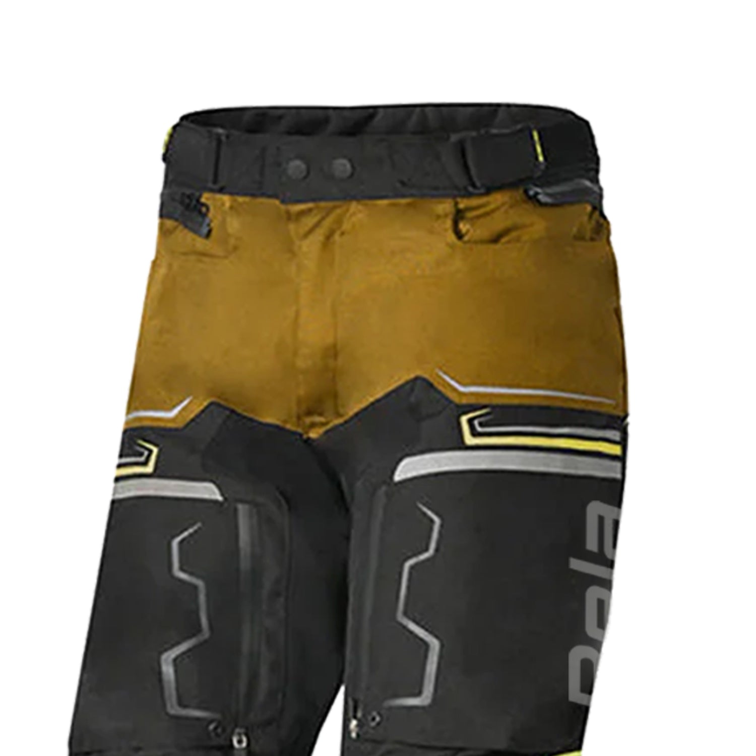BELA Watson Textile Motorcycle Pants Black Brown Yellow White – 4 – Maximomoto PT