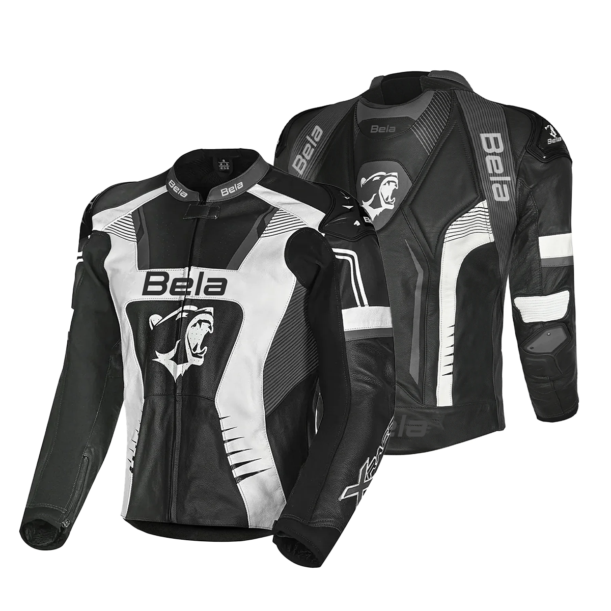 BELA X RACE Casacos De Moto Couro Preto Antra Branco – 2 – Maximomoto PT