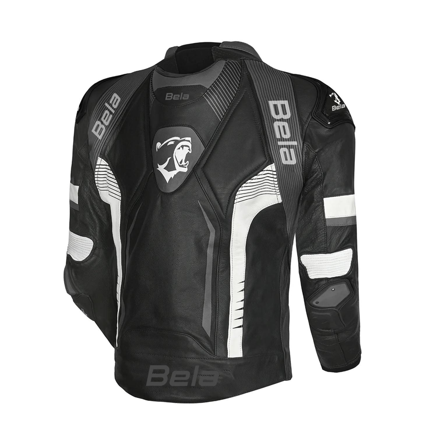 BELA X RACE Casacos De Moto Couro Preto Antra Branco – 3 – Maximomoto PT