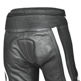 BELA X RACE Calcas De Moto Homem Couro Preto Branco Verde