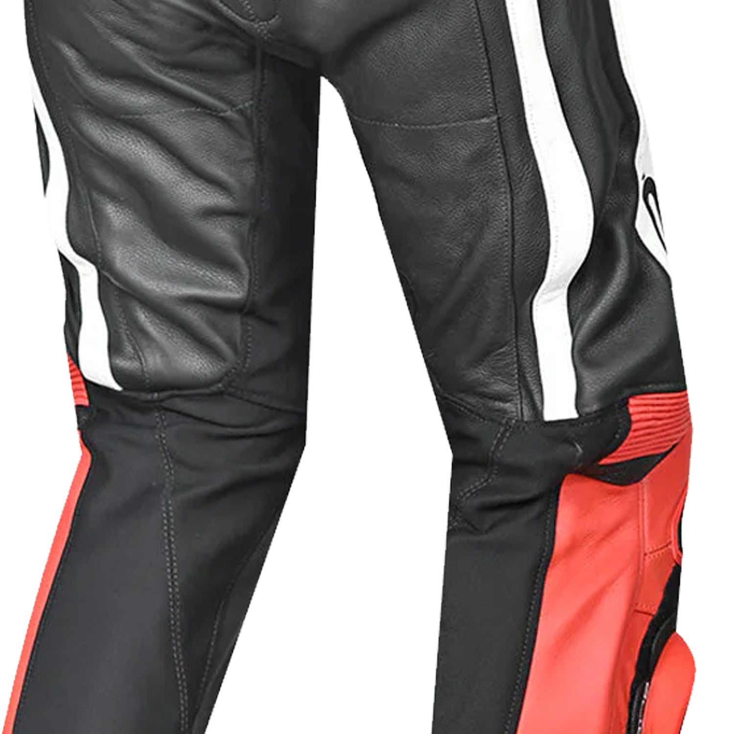 BELA X RACE Calcas De Moto Couro Preto Branco Vermelho – 8 – Maximomoto PT