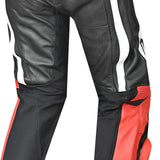BELA X RACE Calcas De Moto Couro Preto Branco Vermelho